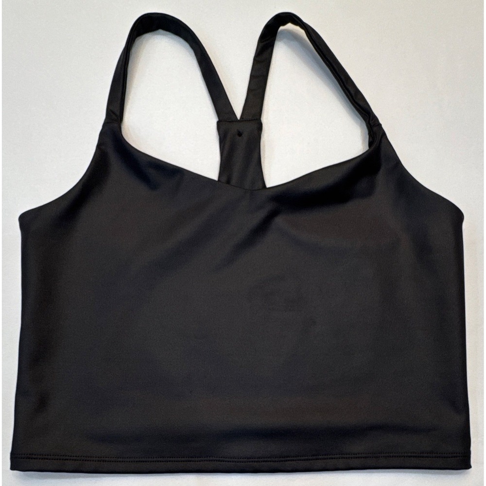 Abercrombie & Fitch Womens Sz S Black Racerback Wireless Sports Bra Pullover